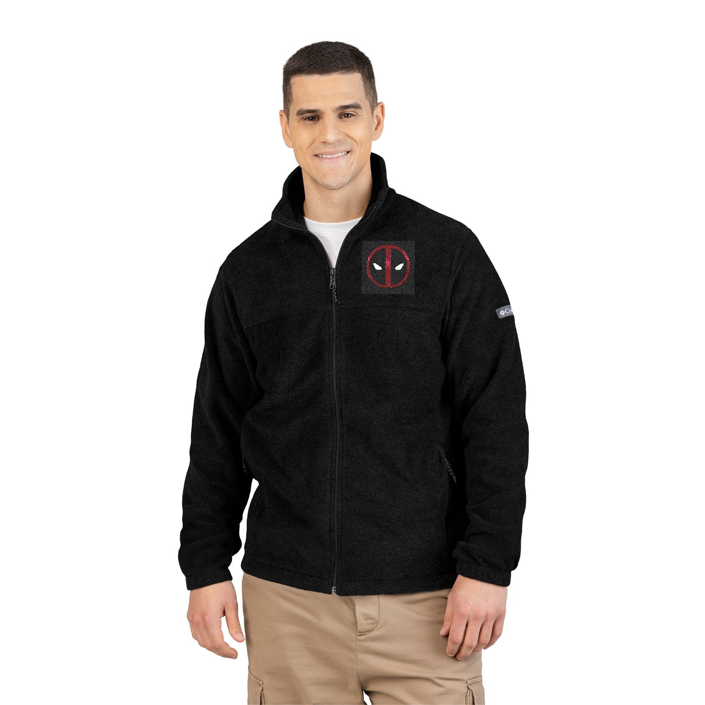 Columbia embroidered Deadpool Logo Fleece Jacket