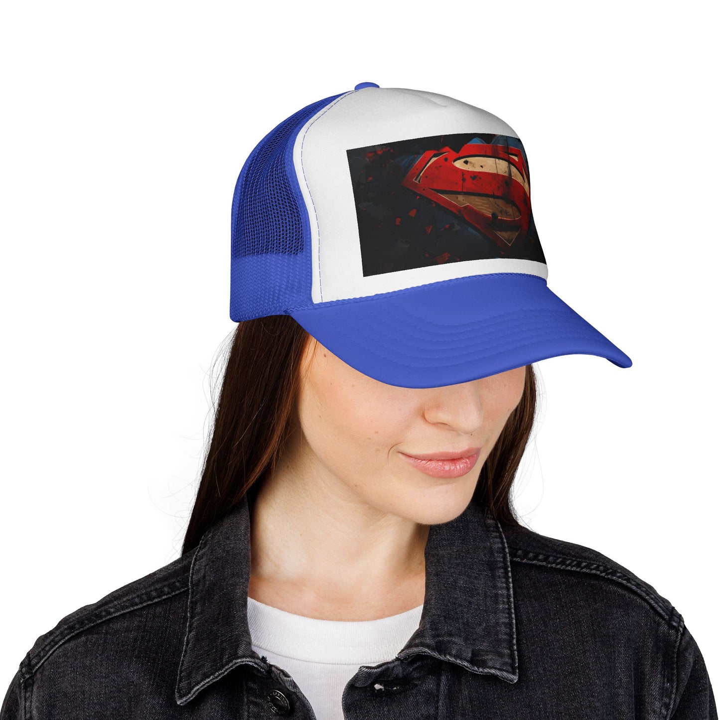 Superman Trucker Cap, Cool Baseball Hat, Men and Women, Comic Theme Accessory, Fun Summer Headwear