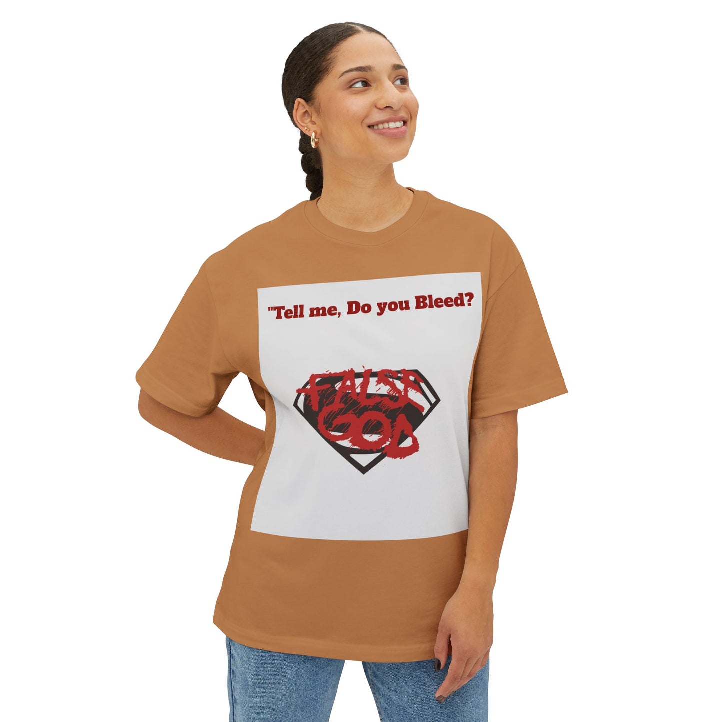 Superman Graphic Tee - Unisex Oversized Boxy Shirt, Casual Wear, Everyday Comfort