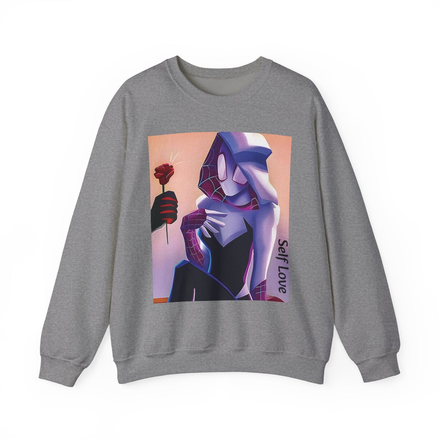 Gwen Stacy Graphic Unisex Crewneck Sweatshirt, Casual, Streetwear Style