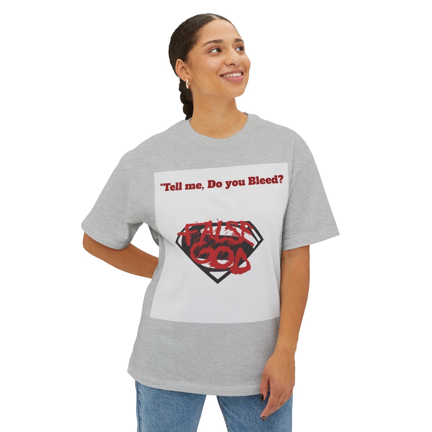 Superman Graphic Tee - Unisex Oversized Boxy Shirt, Casual Wear, Everyday Comfort