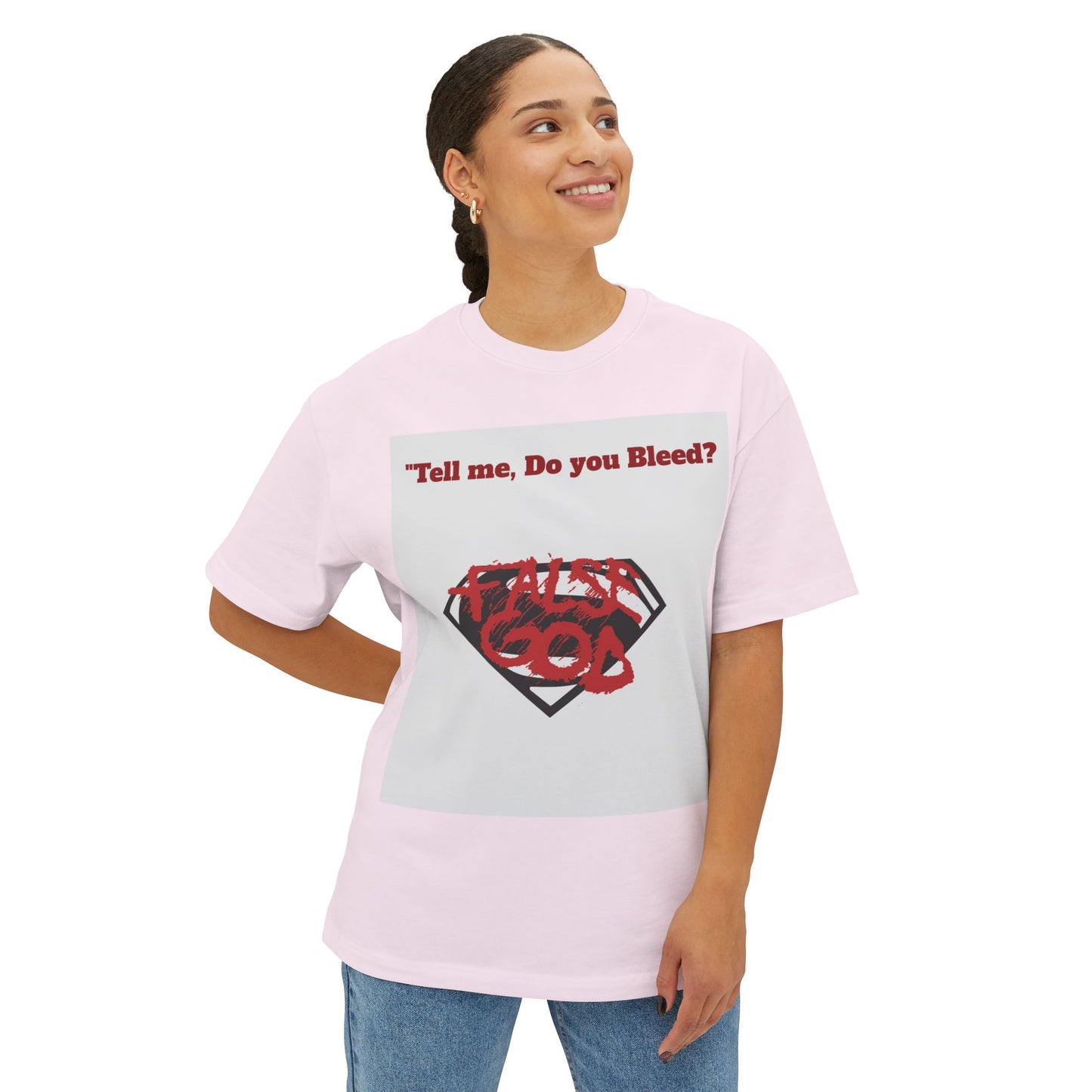 Superman Graphic Tee - Unisex Oversized Boxy Shirt, Casual Wear, Everyday Comfort