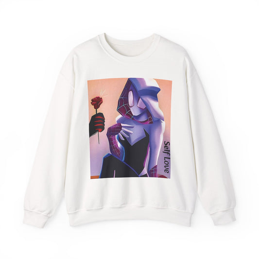 Gwen Stacy Graphic Unisex Crewneck Sweatshirt, Casual, Streetwear Style