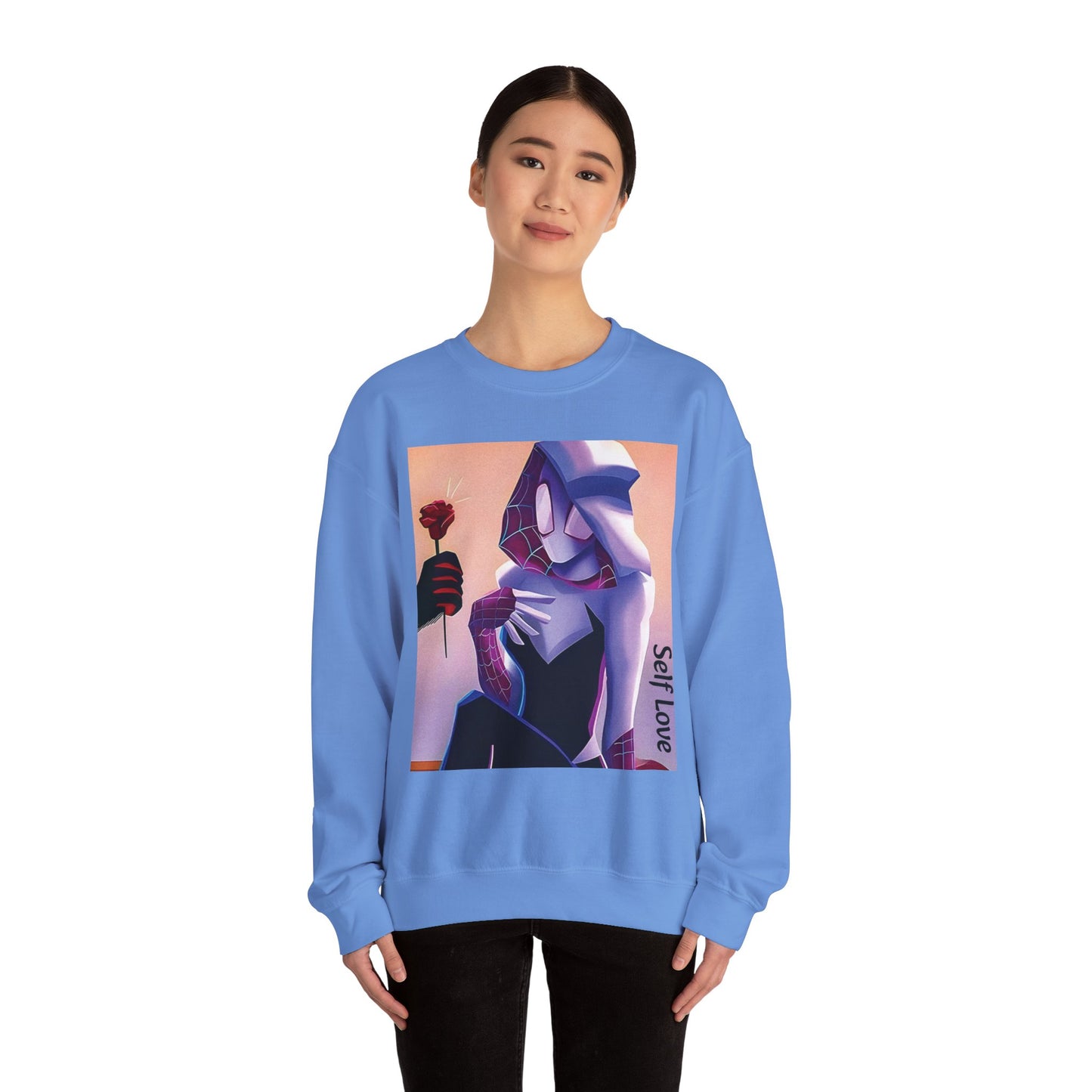 Gwen Stacy Graphic Unisex Crewneck Sweatshirt, Casual, Streetwear Style