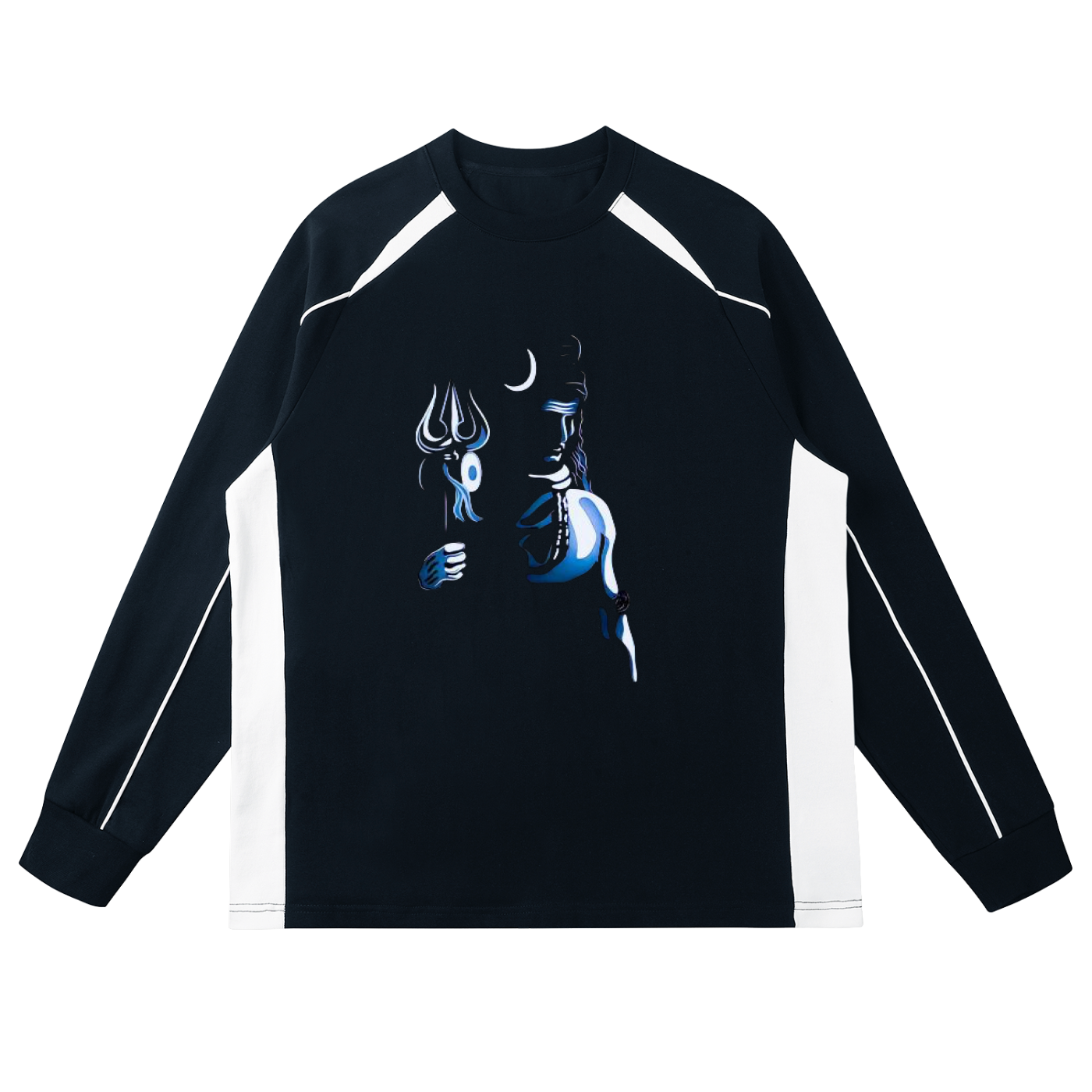 Contrast Panel Raglan Sweatshirt