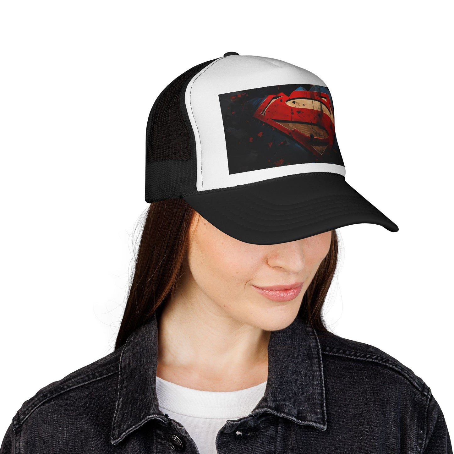 Superman Trucker Cap, Cool Baseball Hat, Men and Women, Comic Theme Accessory, Fun Summer Headwear