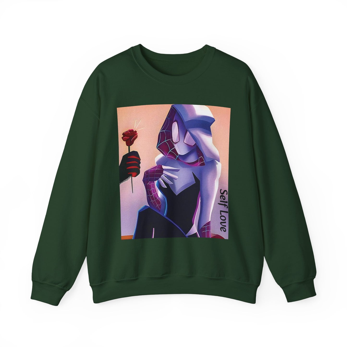 Gwen Stacy Graphic Unisex Crewneck Sweatshirt, Casual, Streetwear Style