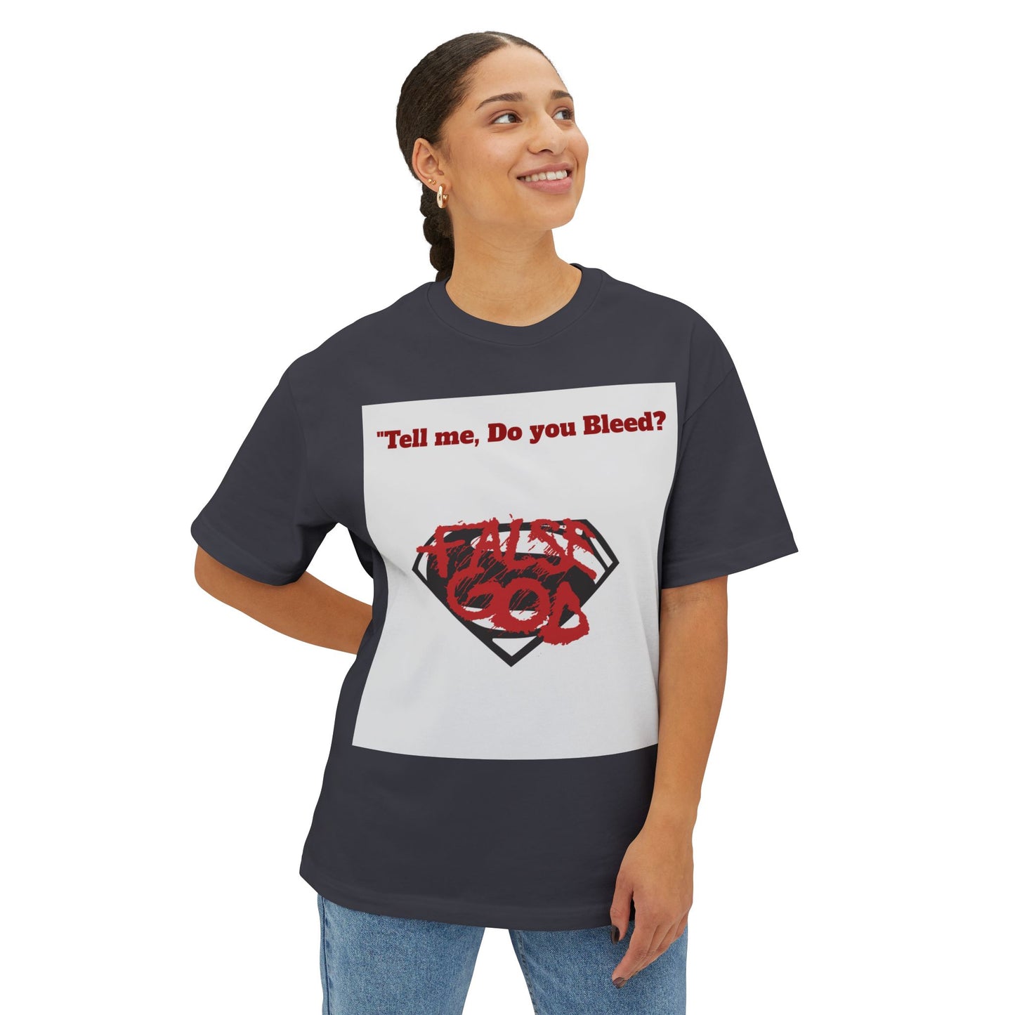 Superman Graphic Tee - Unisex Oversized Boxy Shirt, Casual Wear, Everyday Comfort