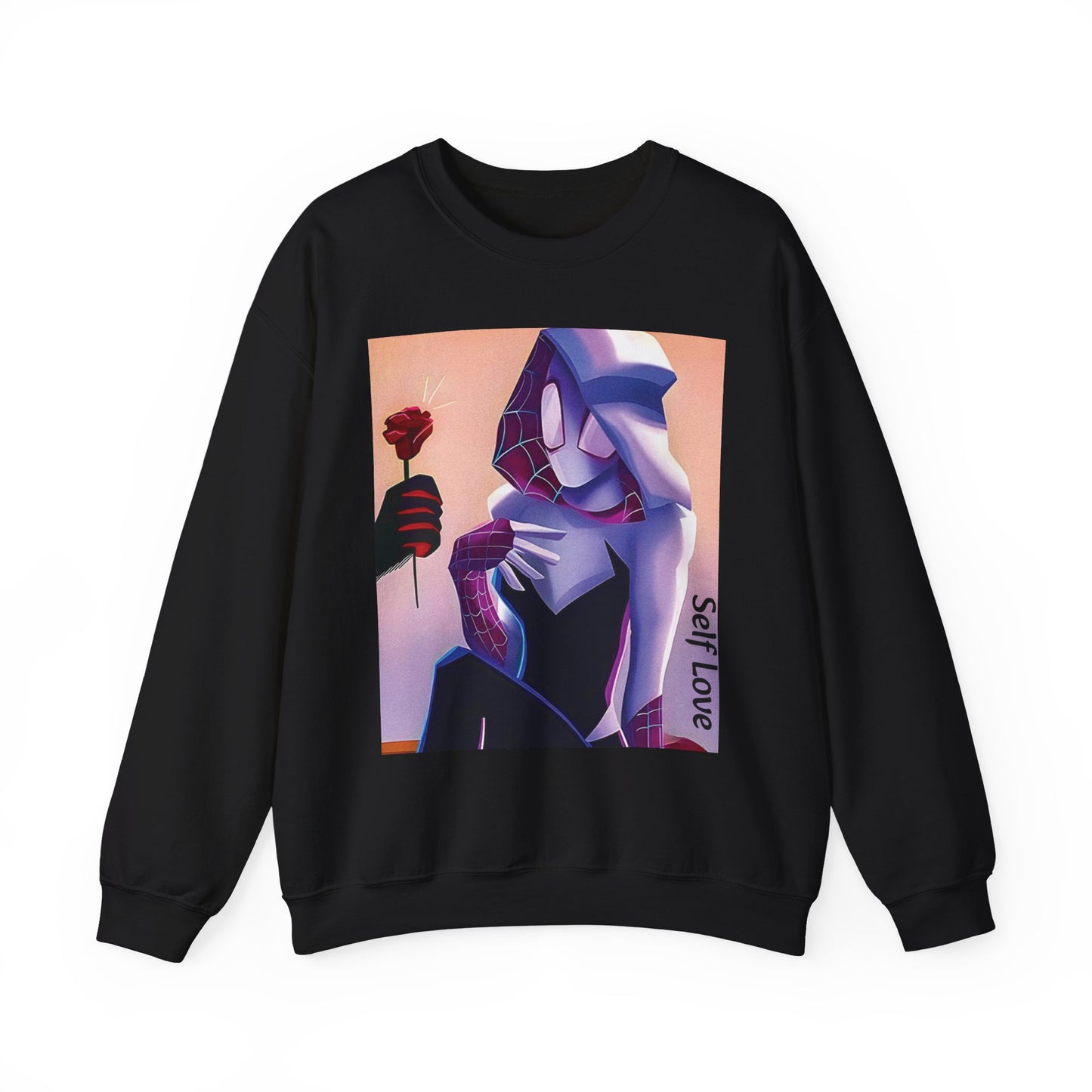Gwen Stacy Graphic Unisex Crewneck Sweatshirt, Casual, Streetwear Style
